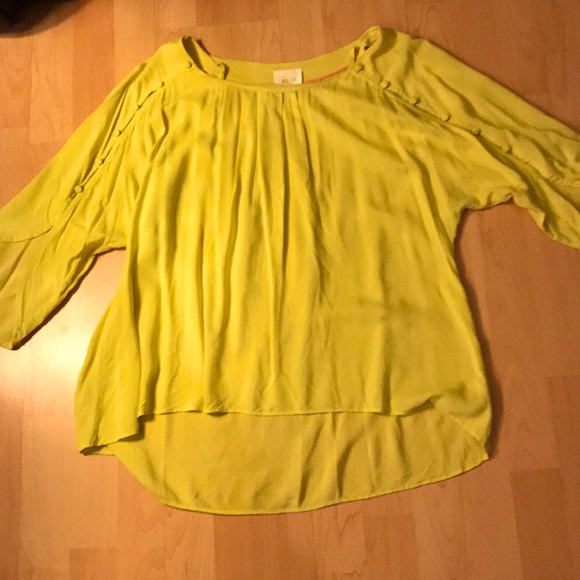 Anthropologie’s Maeve yellow blouse (small) - Picture 1 of 6